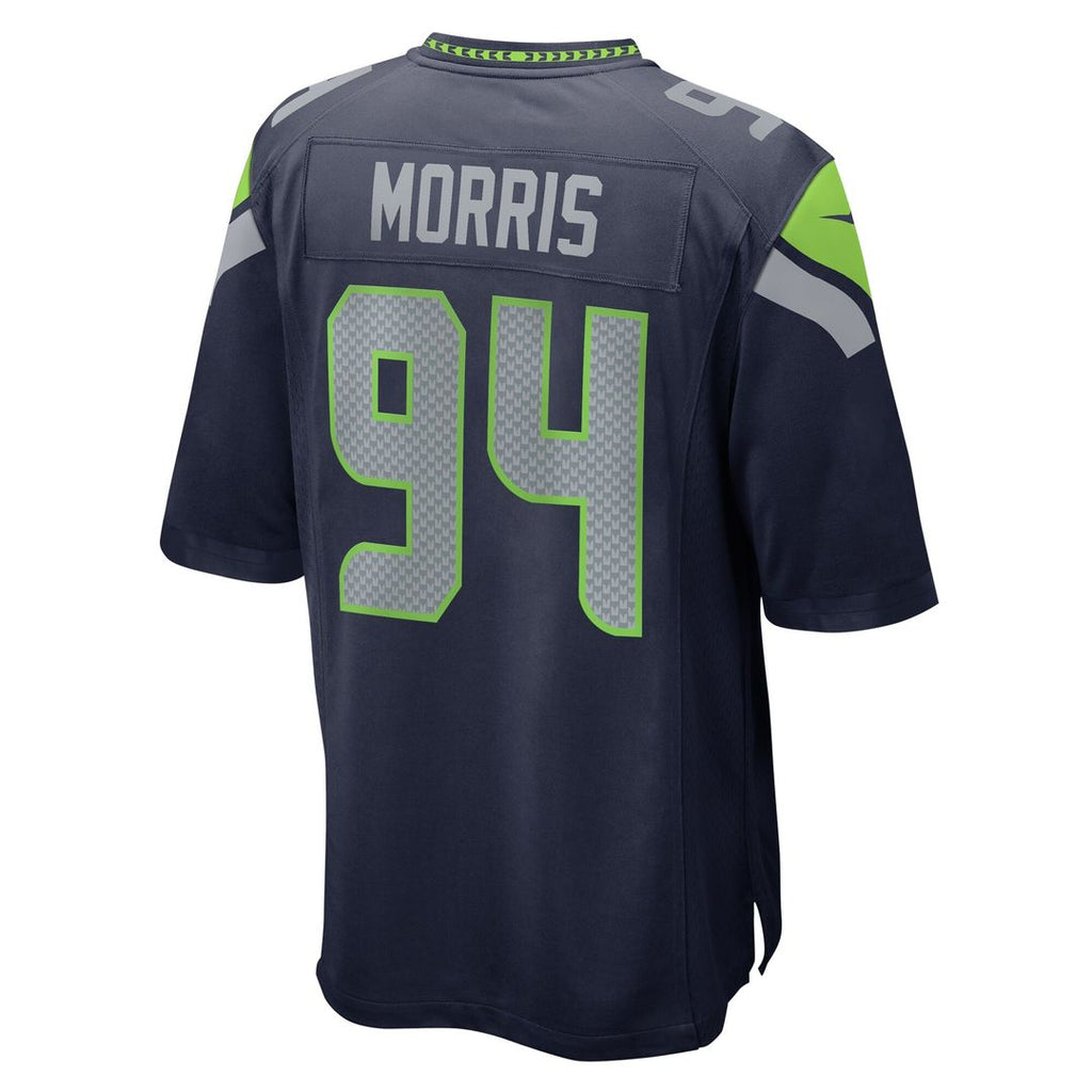 Mike Morris Seattle Seahawks Nike Game Jersey - College Navy Official NFL Team Apparel Football Fan Gear