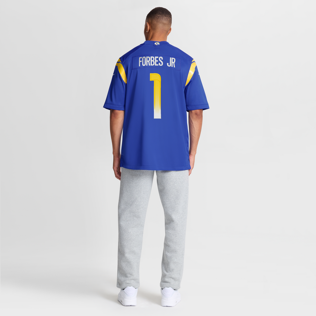 Emmanuel Forbes Jr. Los Angeles Rams Nike Team Game Jersey - Royal Official NFL Team Apparel Football Fan Gear