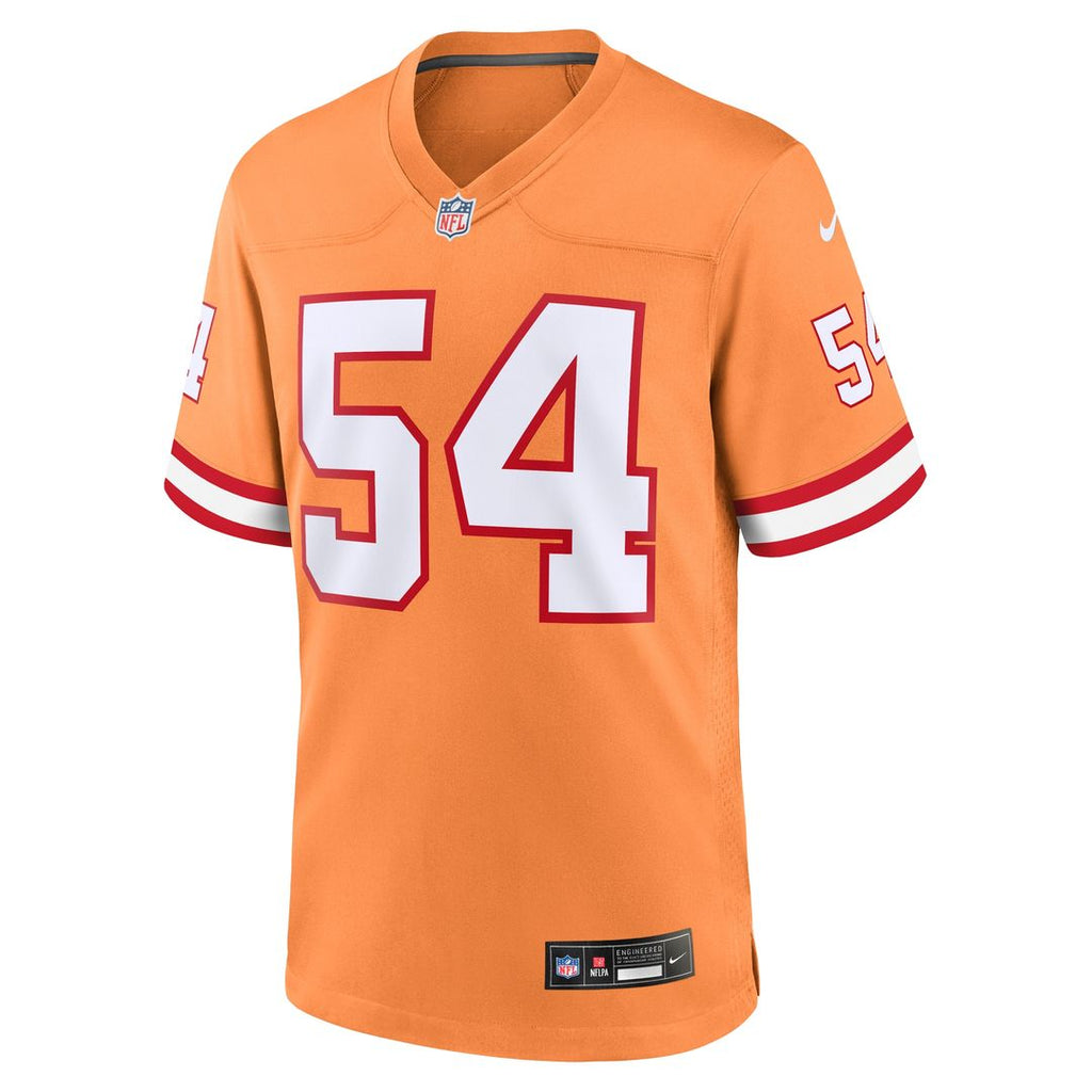 Lavonte David Tampa Bay Buccaneers Nike Throwback Game Jersey - Orange Official NFL Team Apparel Football Fan Gear