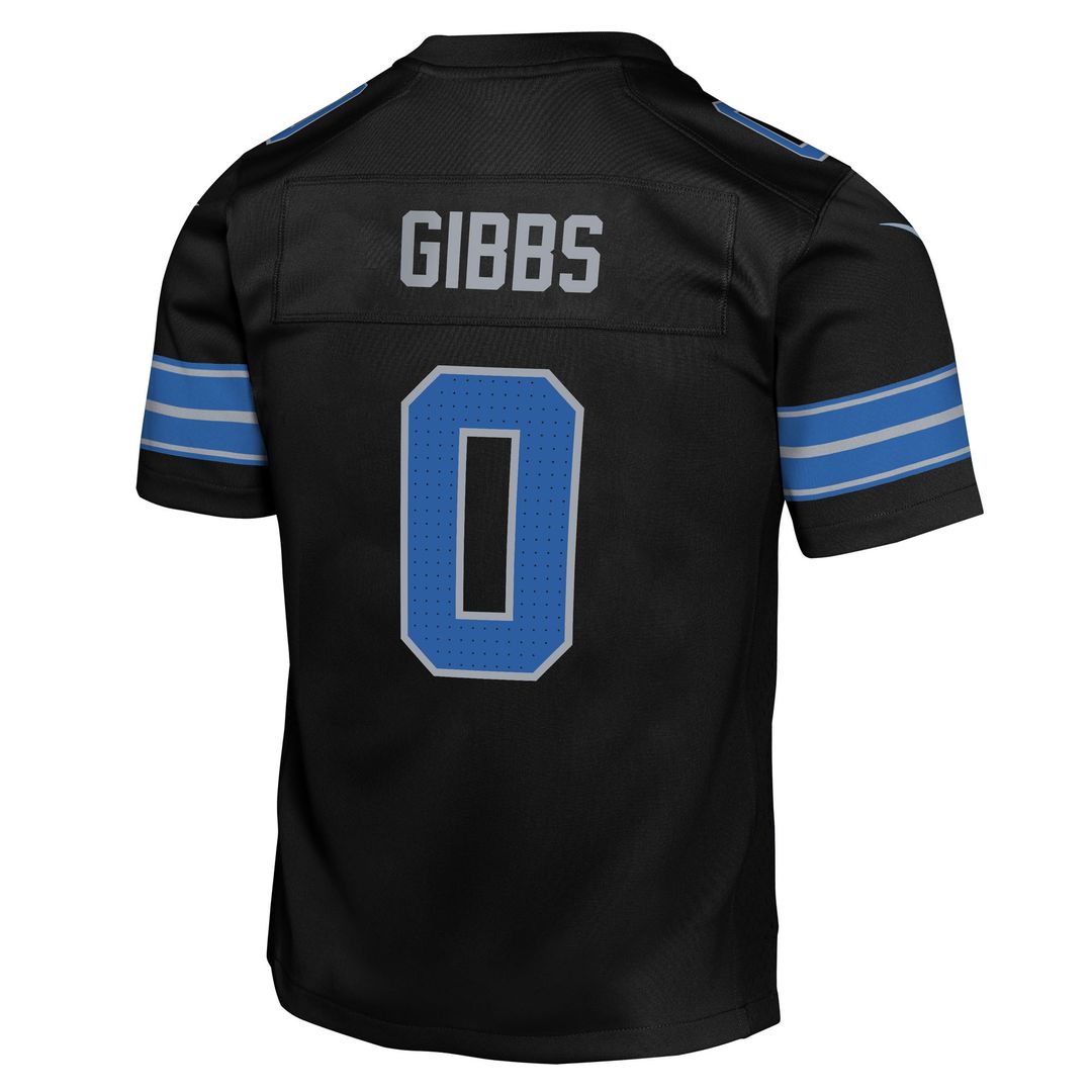 Jahmyr Gibbs Detroit Lions Nike Youth Game Jersey - Blue Official NFL Team Apparel Football Fan Gear