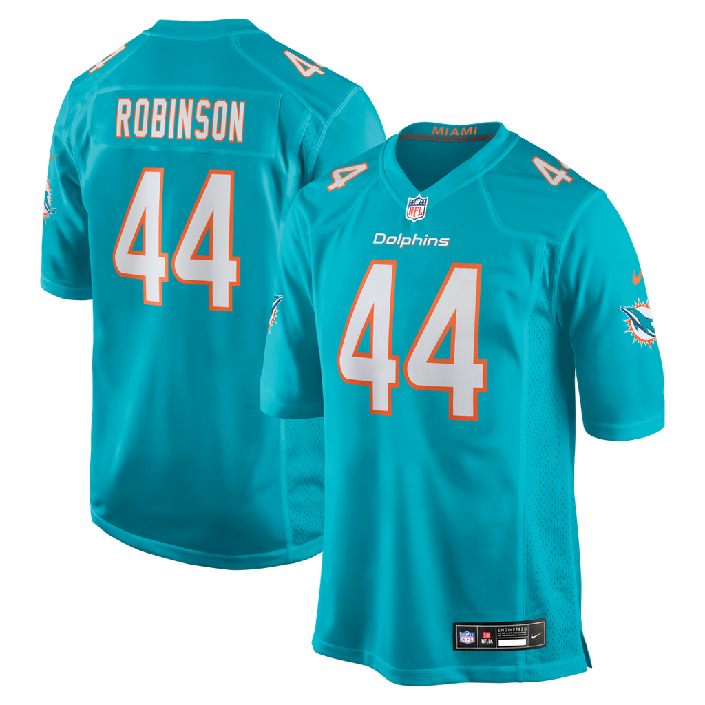 Chop Robinson Miami Dolphins Nike Game Jersey - Aqua Official NFL Team Apparel Football Fan Gear