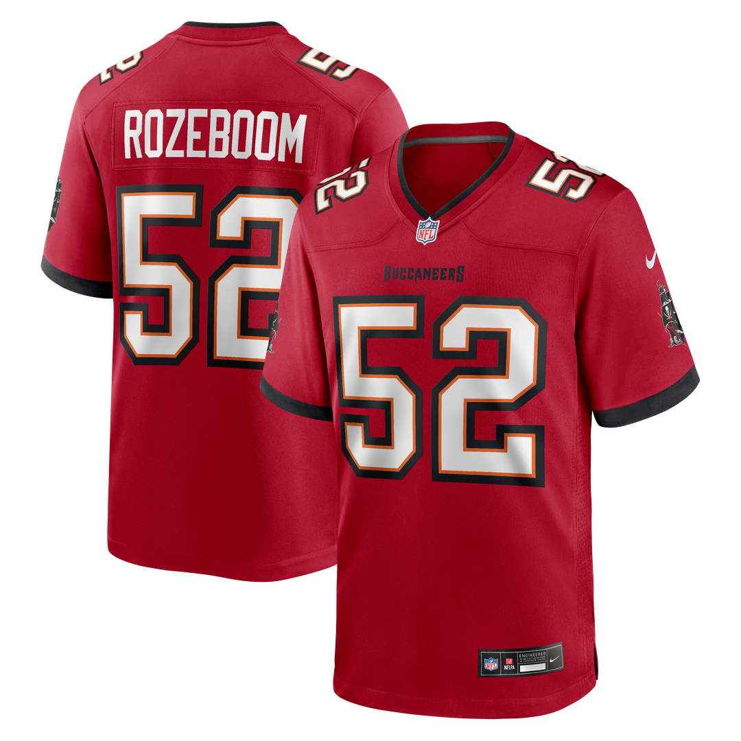 Christian Rozeboom Tampa Bay Buccaneers Nike Team Game Jersey - Red Official NFL Team Apparel Football Fan Gear