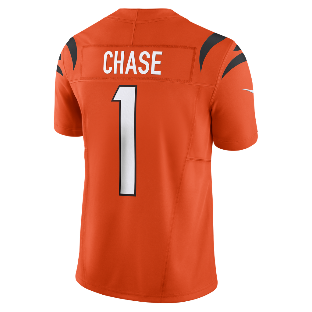 Ja'Marr Chase Cincinnati Bengals Nike Vapor F.U.S.E. Limited Jersey - Orange Official NFL Team Apparel Football Fan Gear