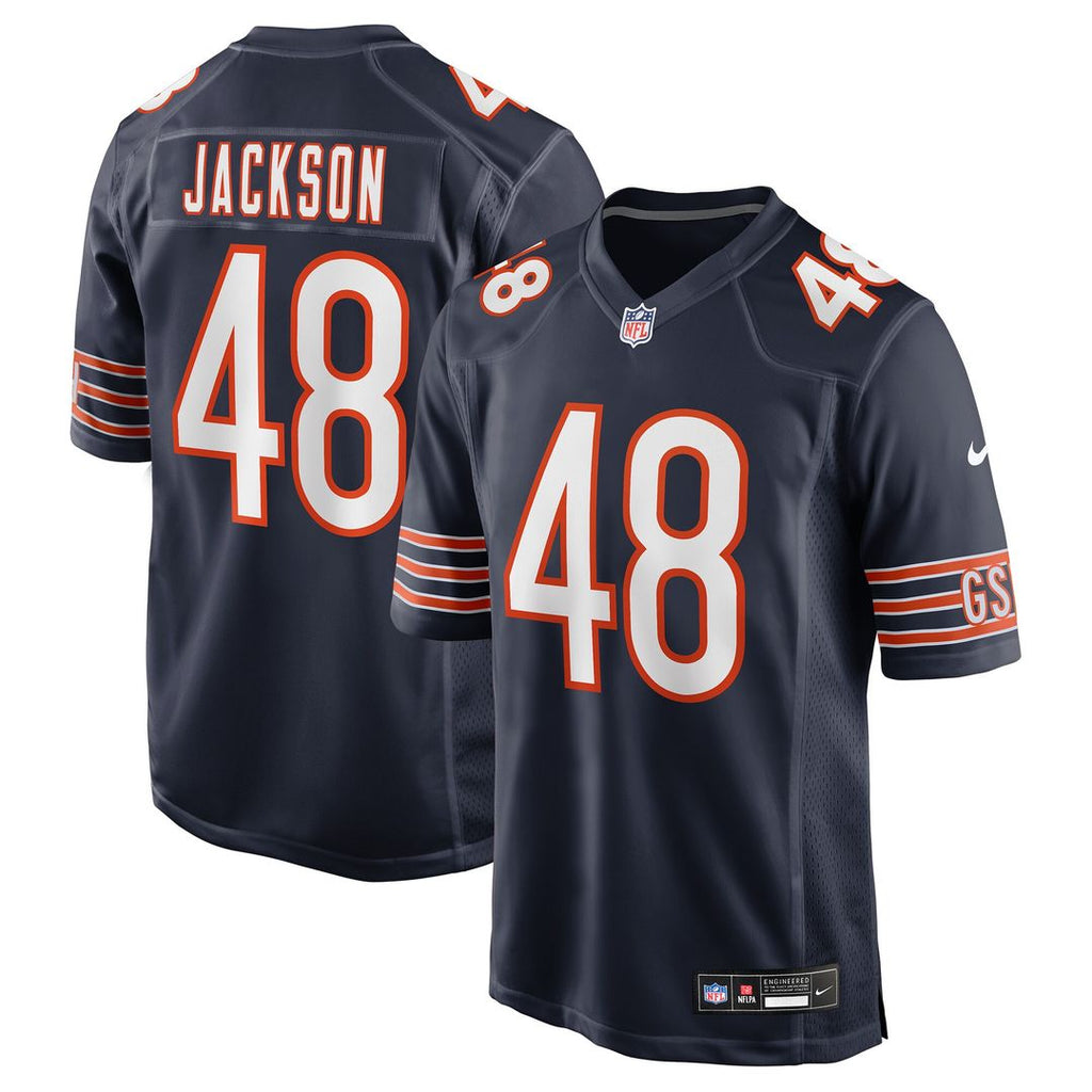 D'Marco Jackson Chicago Bears Nike Team Game Jersey - Navy Official NFL Team Apparel Football Fan Gear