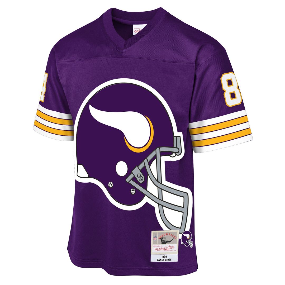 Randy Moss Minnesota Vikings Mitchell & Ness Youth 1998 Throwback Fashion Jersey - Purple Official NFL Team Apparel Football Fan Gear