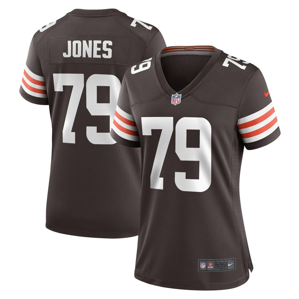 Dawand Jones Cleveland Browns Nike Women's Team Game Jersey - Brown Official NFL Team Apparel Football Fan Gear