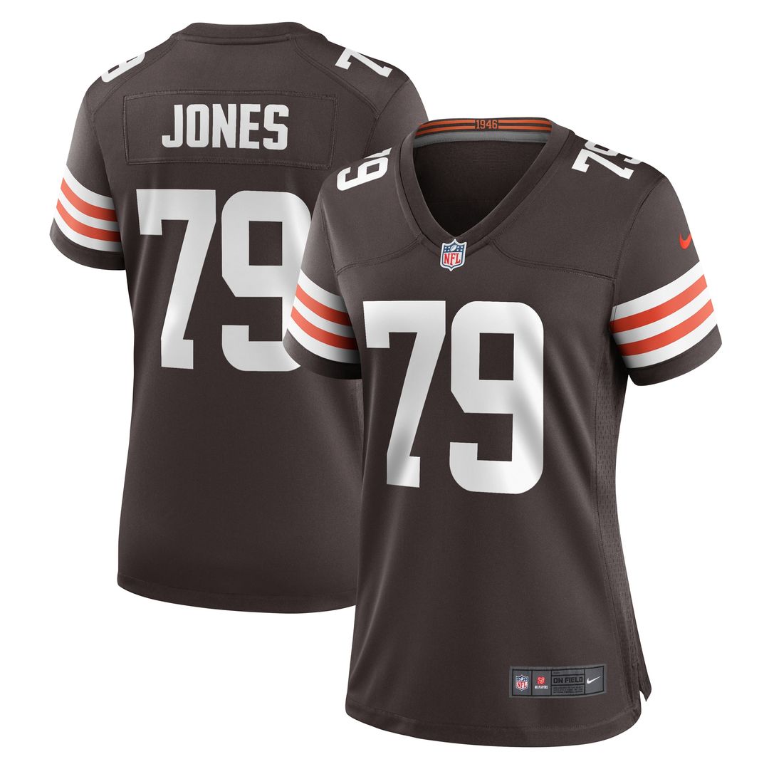 Dawand Jones Cleveland Browns Nike Women's Team Game Jersey - Brown Official NFL Team Apparel Football Fan Gear