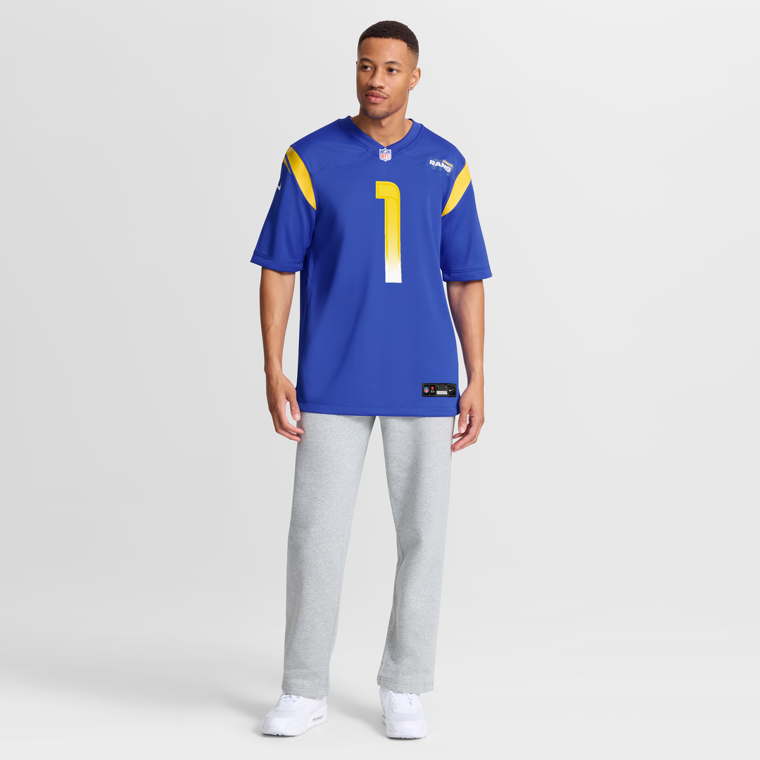 Number 1 Dad Los Angeles Rams Nike Game Jersey - Royal Official NFL Team Apparel Football Fan Gear