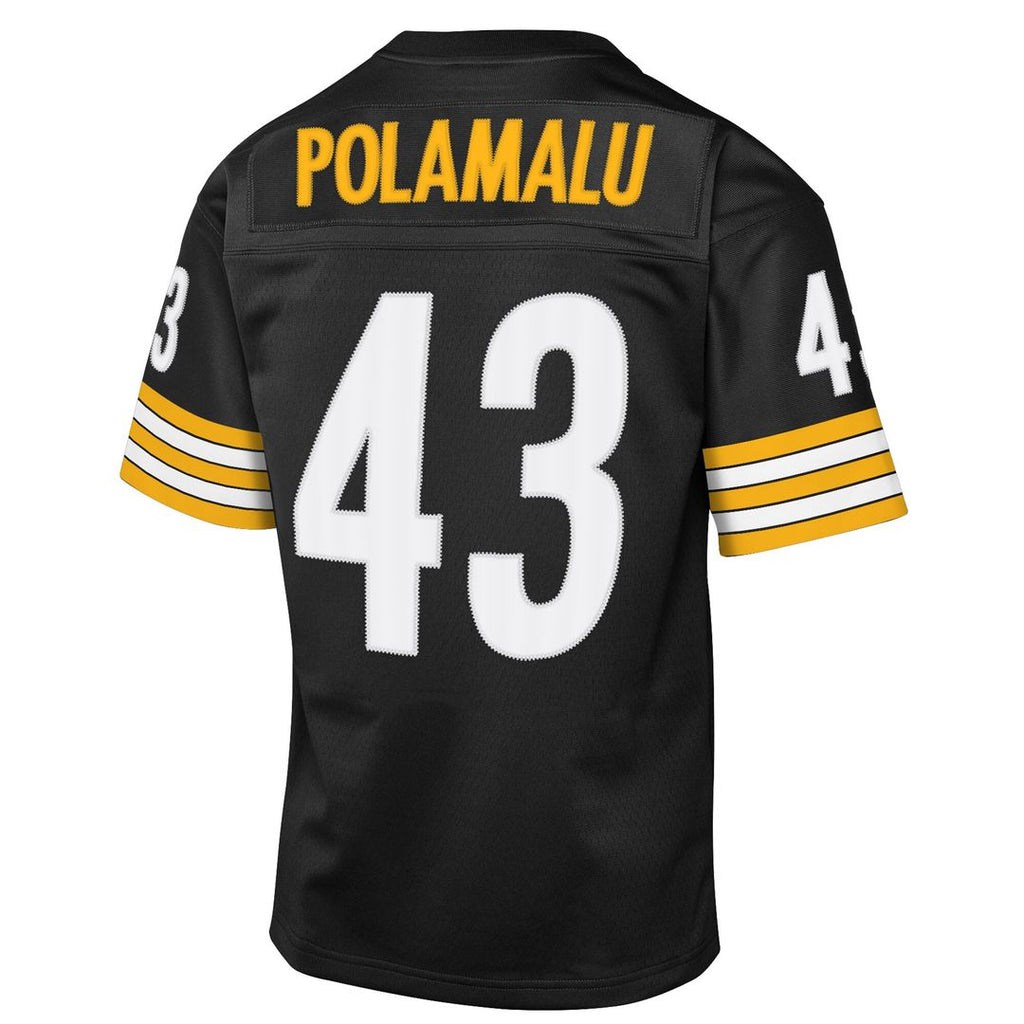 Troy Polamalu Pittsburgh Steelers Mitchell & Ness Youth 2005 Throwback Fashion Jersey - Black Official NFL Team Apparel Football Fan Gear