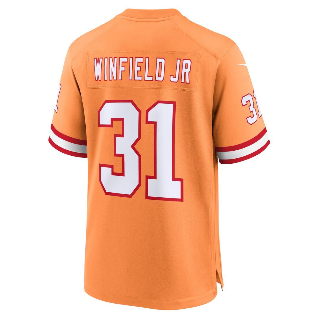 Antoine Winfield Jr. Tampa Bay Buccaneers Nike Throwback Game Jersey - Orange Official NFL Team Apparel Football Fan Gear