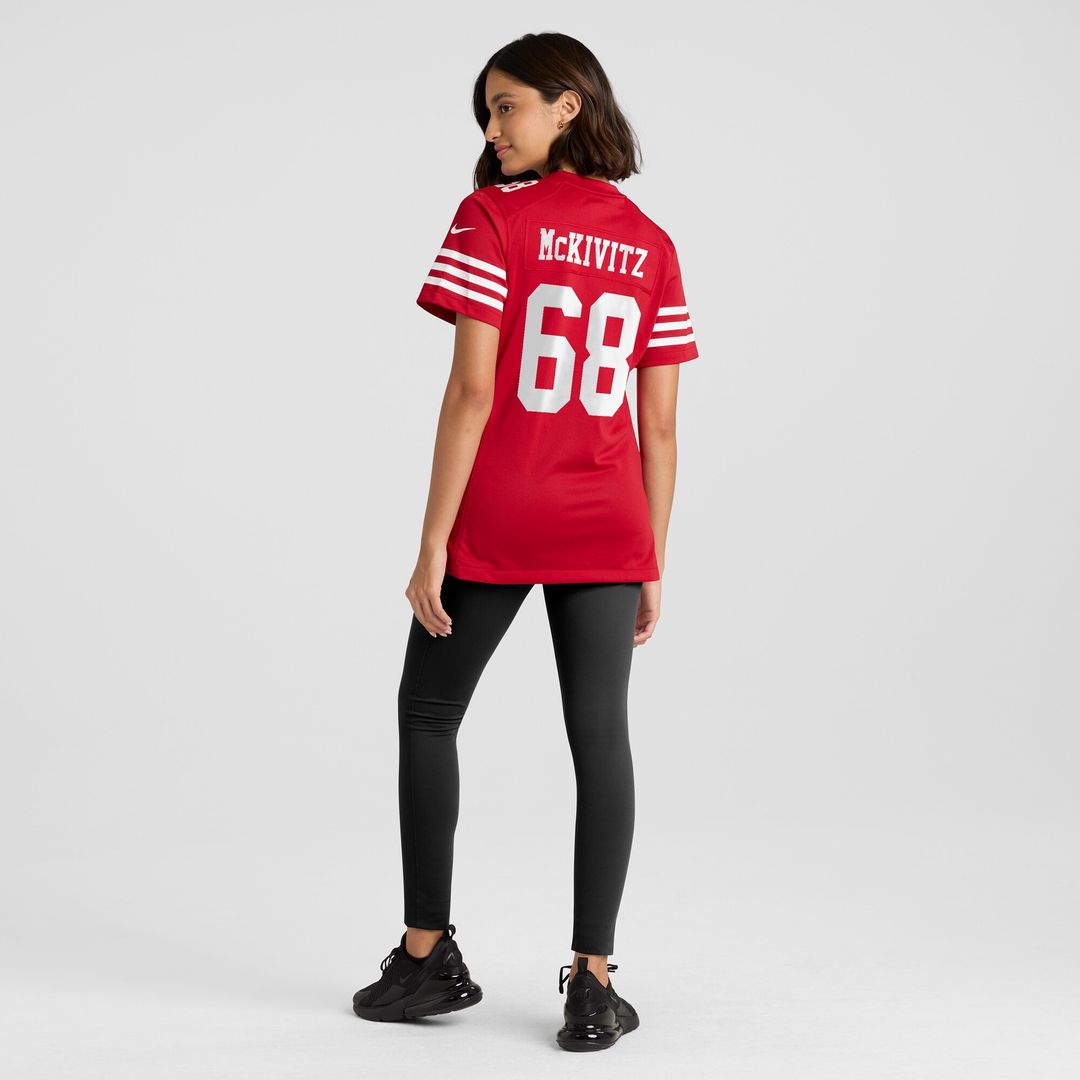 Colton McKivitz San Francisco 49ers Nike Women's Team Game Jersey - Scarlet Official NFL Team Apparel Football Fan Gear