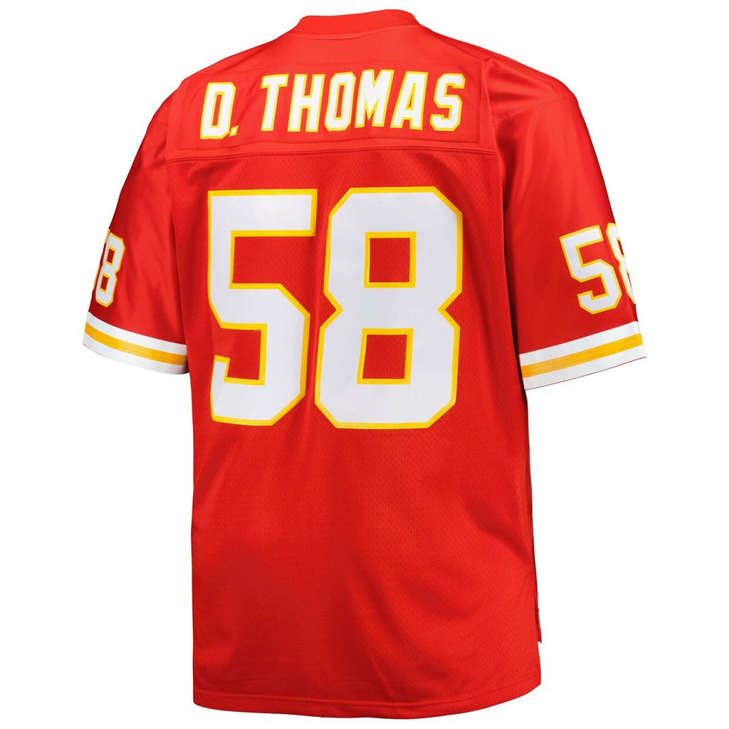 Derrick Thomas Kansas City Chiefs Mitchell & Ness Big & Tall 1994 Retired Player Replica Jersey - Red Official NFL Team Apparel Football Fan Gear