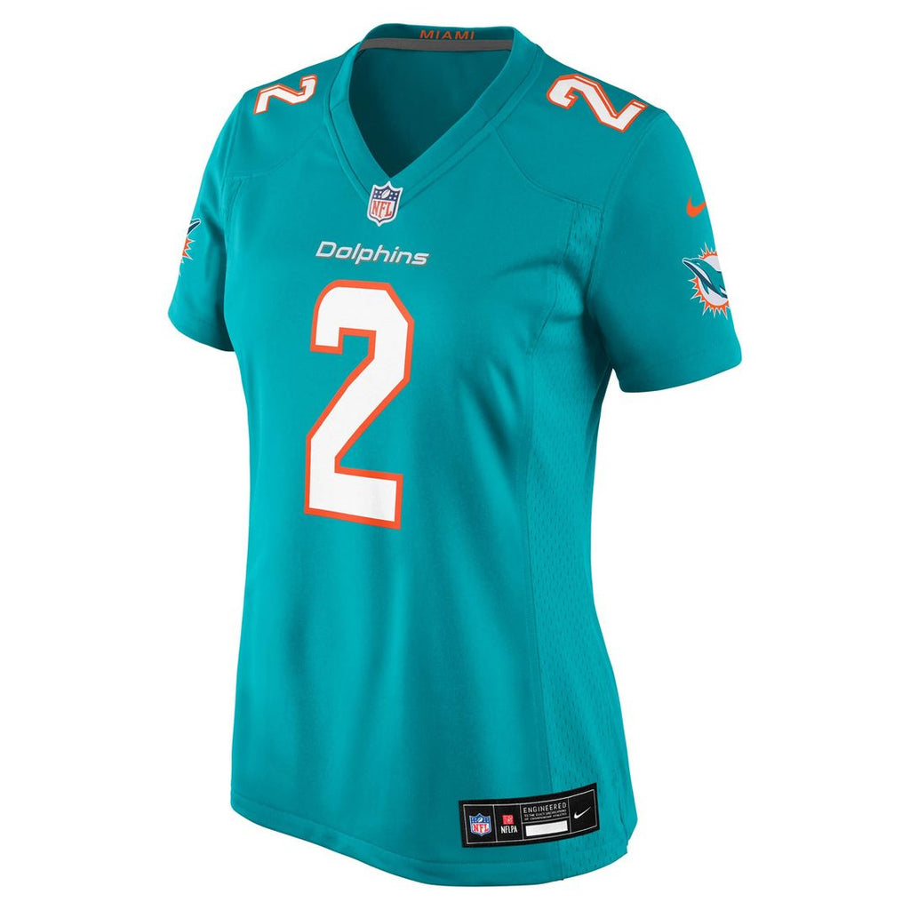 Malik Willis Miami Dolphins Nike Women's Game Jersey - Aqua Official NFL Team Apparel Football Fan Gear