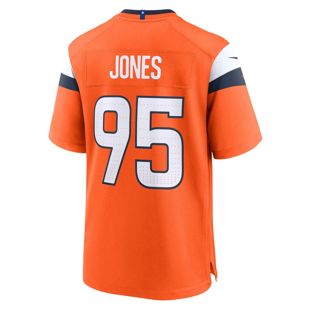 Sai'vion Jones Denver Broncos Nike Team Game Jersey - Orange Official NFL Team Apparel Football Fan Gear