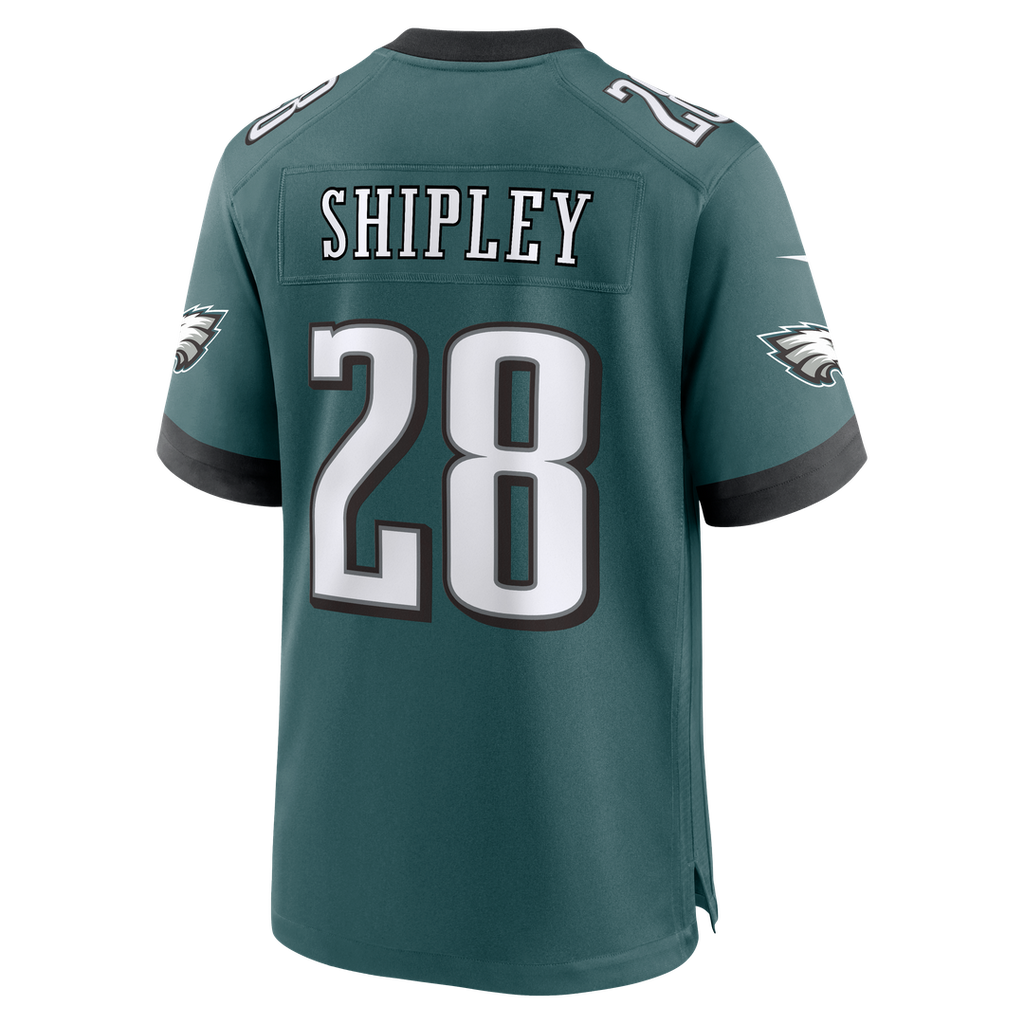 Will Shipley Philadelphia Eagles Nike Team Game Jersey - Midnight Green Official NFL Team Apparel Football Fan Gear