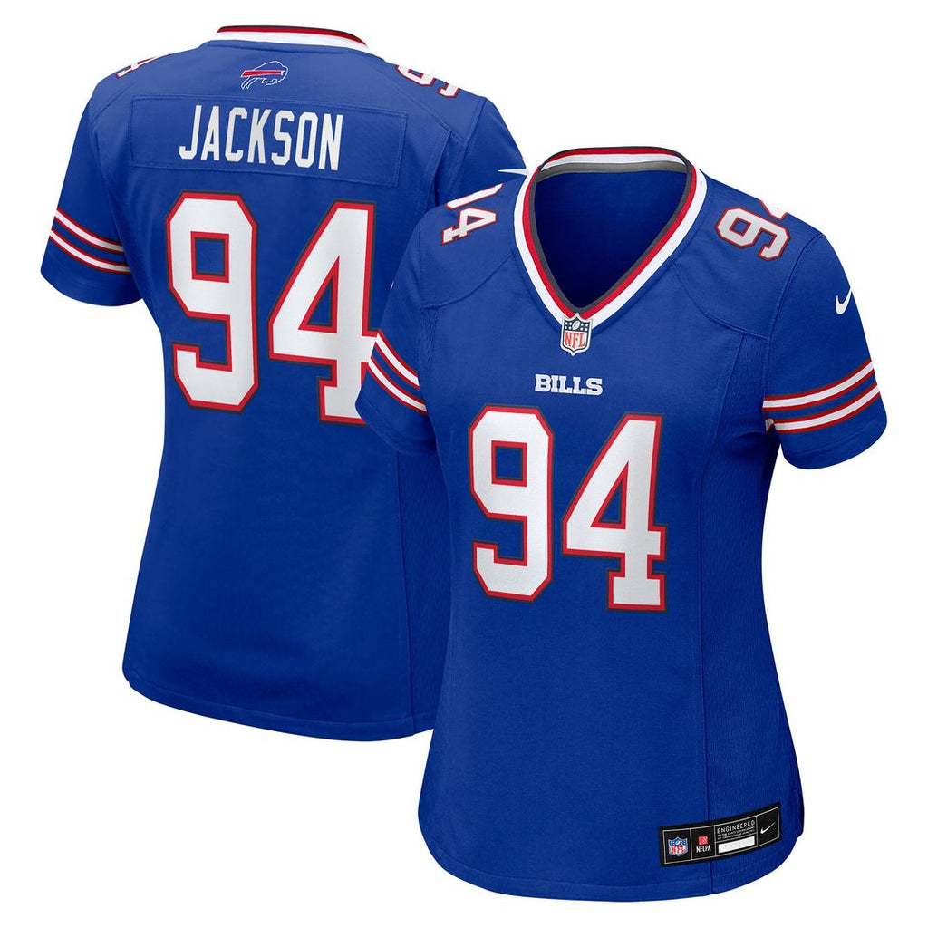 Landon Jackson Buffalo Bills Nike Women's Team Game Jersey - Royal Official NFL Team Apparel Football Fan Gear