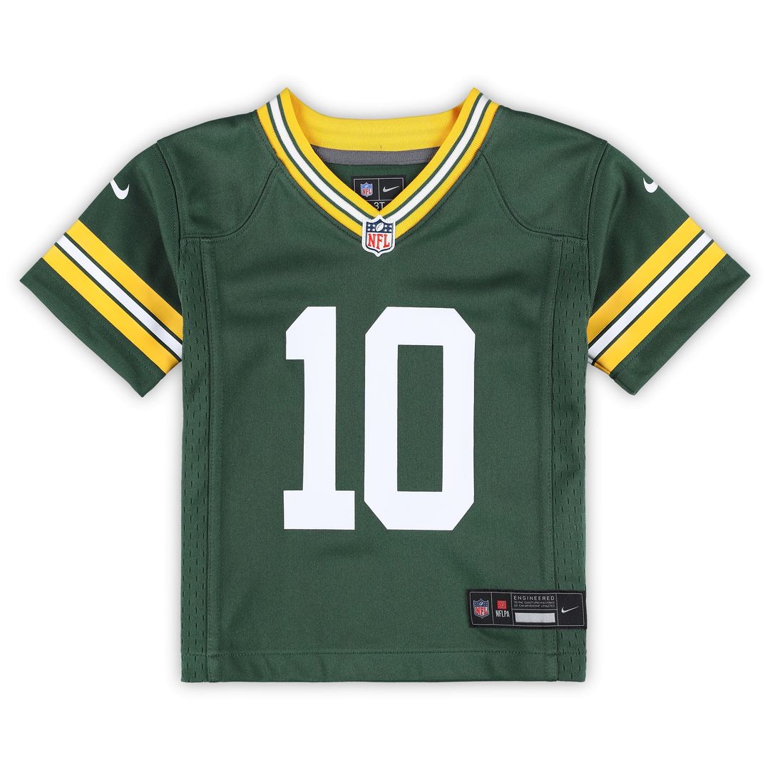 Jordan Love Green Bay Packers Nike Toddler Game Jersey - Green Official NFL Team Apparel Football Fan Gear