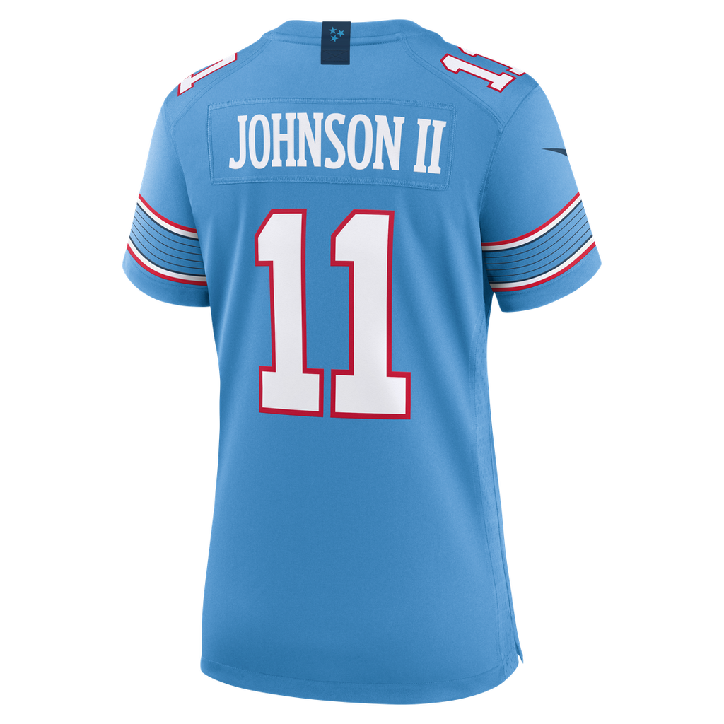 Jermaine Johnson II Tennessee Titans Nike Women's Team Game Jersey - Light Blue Official NFL Team Apparel Football Fan Gear