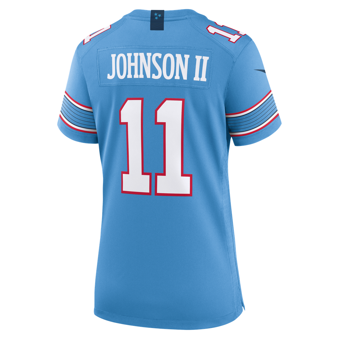 Jermaine Johnson II Tennessee Titans Nike Women's Team Game Jersey - Light Blue Official NFL Team Apparel Football Fan Gear