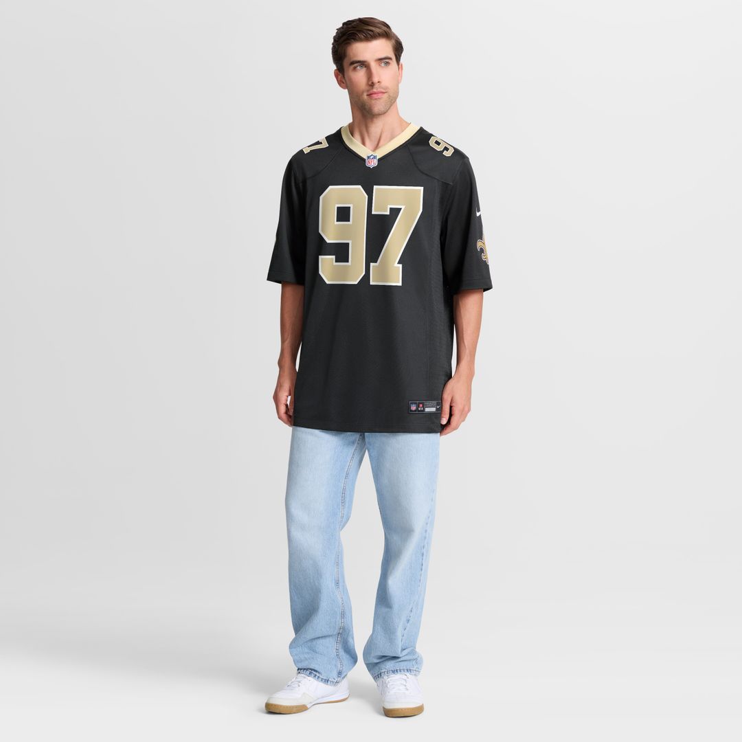 Khristian Boyd New Orleans Saints Nike Game Jersey - Black Official NFL Team Apparel Football Fan Gear