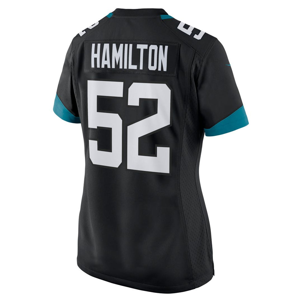 DaVon Hamilton Jacksonville Jaguars Nike Women's Game Jersey - Black Official NFL Team Apparel Football Fan Gear