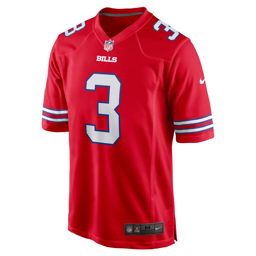 Damar Hamlin Buffalo Bills Nike Alternate Game Jersey - Red Official NFL Team Apparel Football Fan Gear
