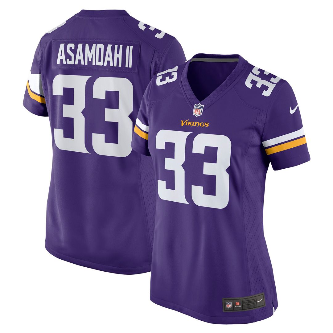 Brian Asamoah Minnesota Vikings Nike Women's Player Game Jersey - Purple Official NFL Team Apparel Football Fan Gear