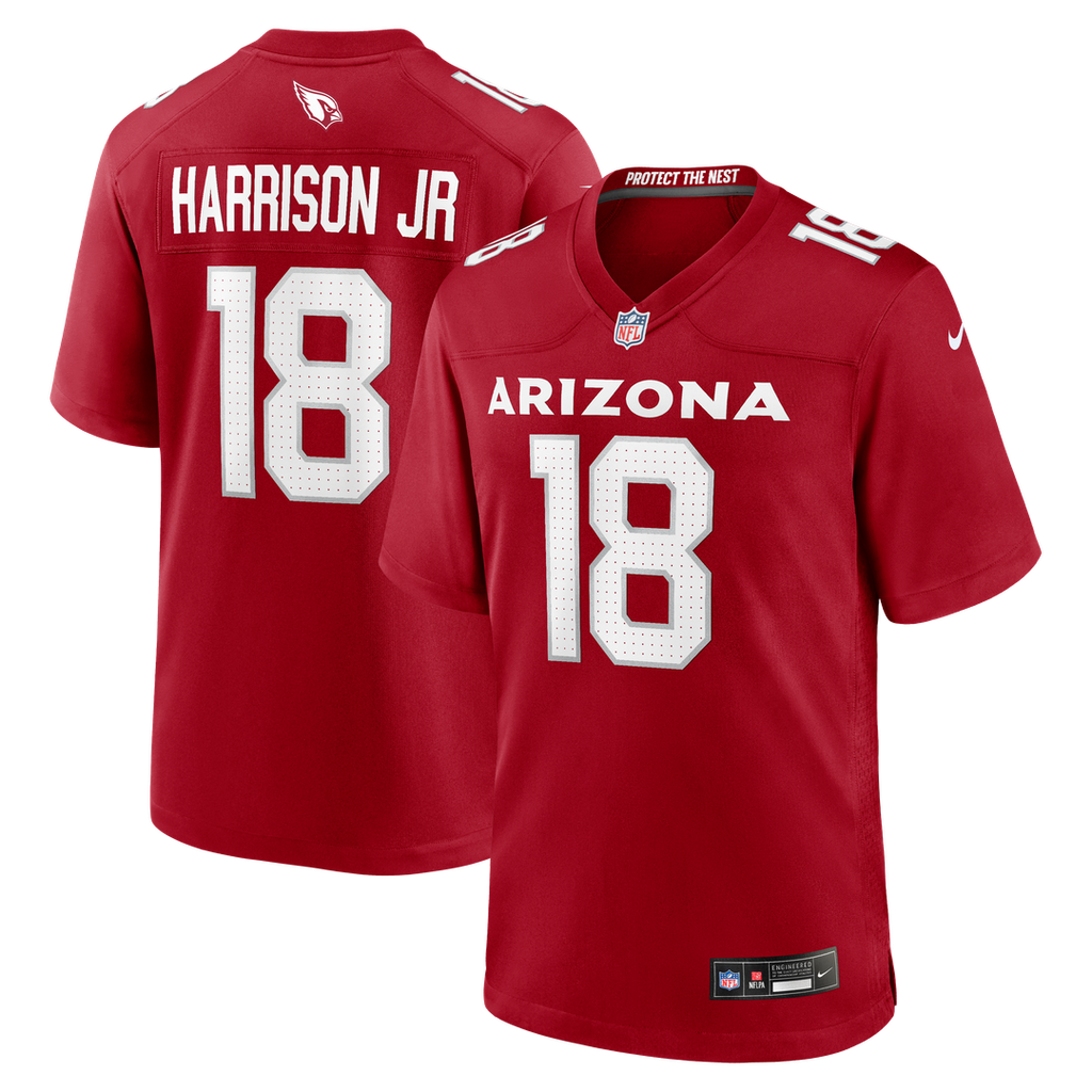 Marvin Harrison Jr. Arizona Cardinals Nike Player Game Jersey - Cardinal Official NFL Team Apparel Football Fan Gear