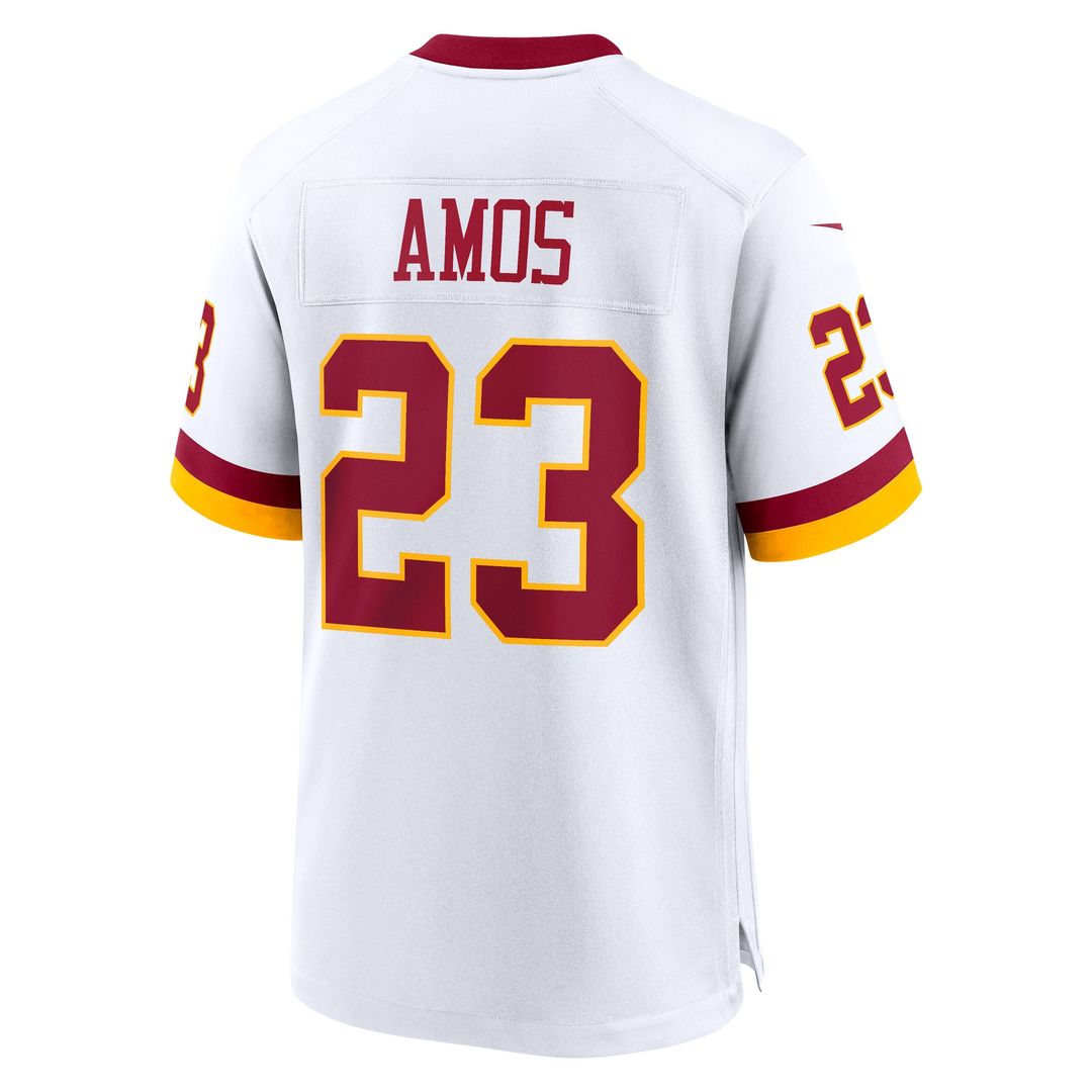 Trey Amos Washington Commanders Nike Game Super Bowl Era Jersey - White Official NFL Team Apparel Football Fan Gear