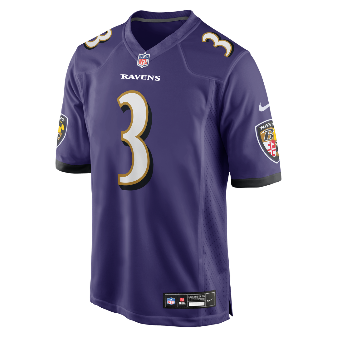 Chidobe Awuzie Baltimore Ravens Nike Team Game Jersey - Purple Official NFL Team Apparel Football Fan Gear