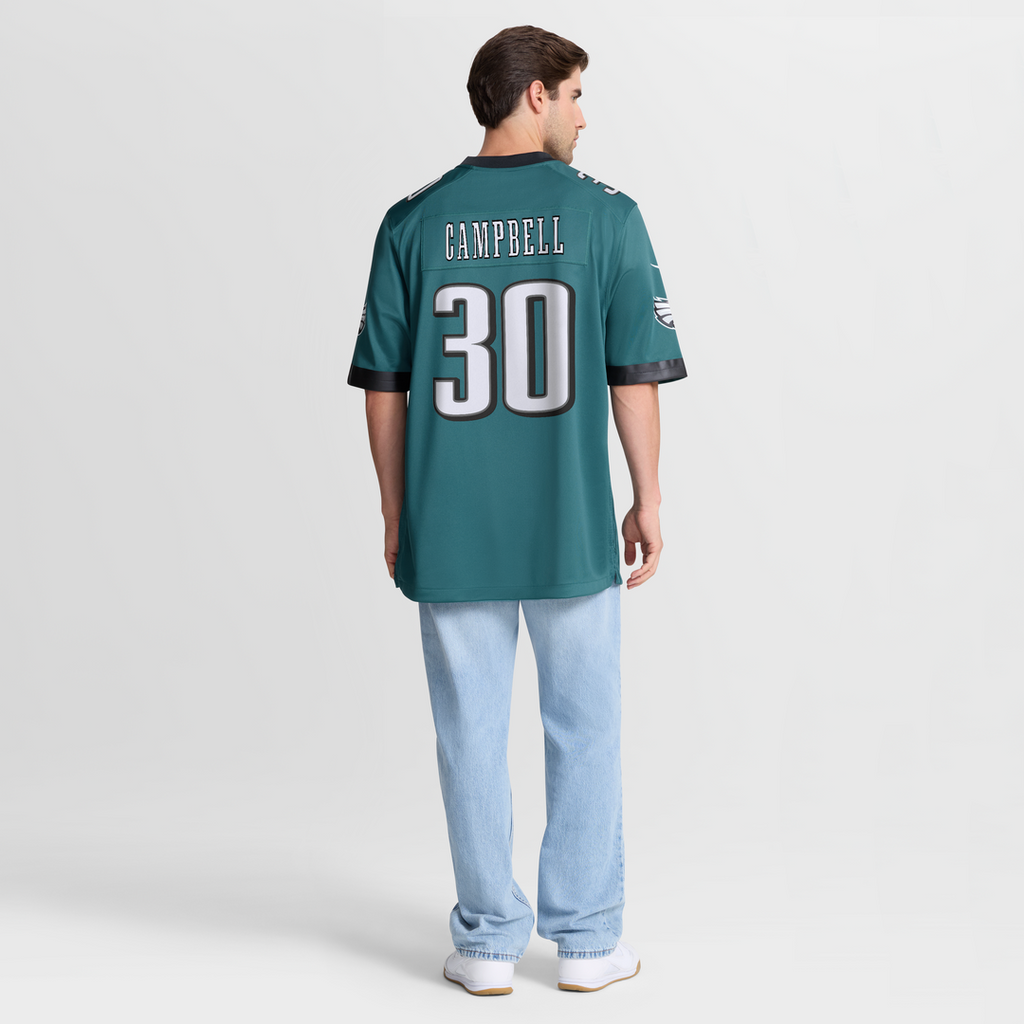 Jihaad Campbell Philadelphia Eagles Nike Game Player Jersey - Green Official NFL Team Apparel Football Fan Gear
