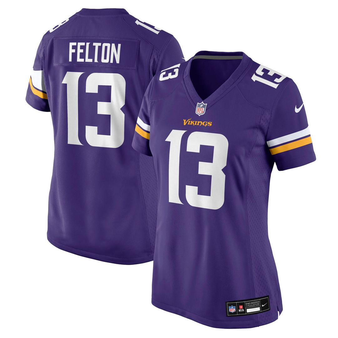 Tai Felton Minnesota Vikings Nike Women's Team Game Jersey - Purple Official NFL Team Apparel Football Fan Gear