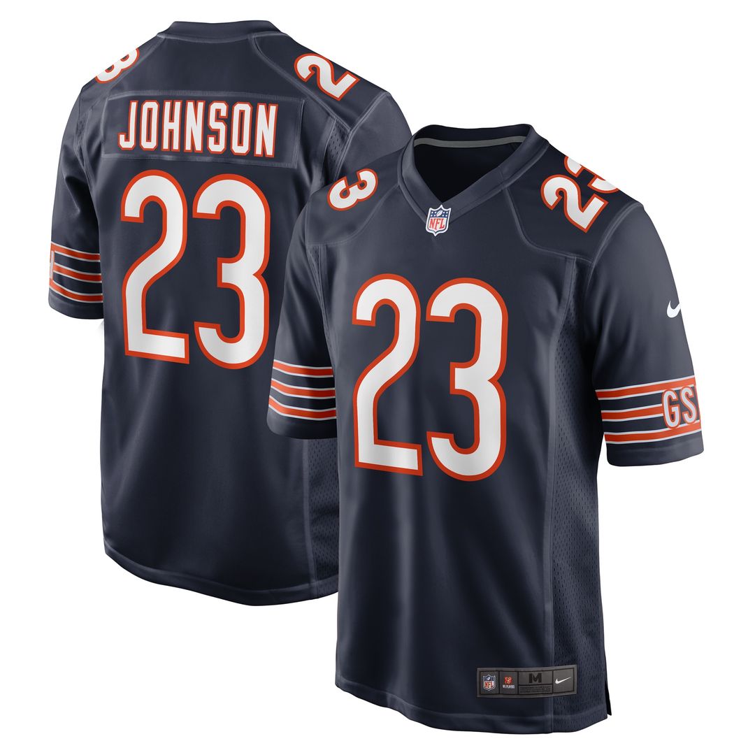Roschon Johnson Chicago Bears Nike Team Game Jersey - Navy Official NFL Team Apparel Football Fan Gear