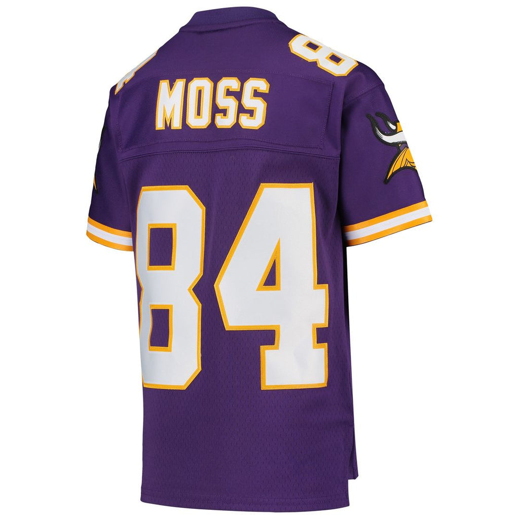 Randy Moss Minnesota Vikings Mitchell & Ness Youth 1998 Legacy Retired Player Jersey - Purple Official NFL Team Apparel Football Fan Gear