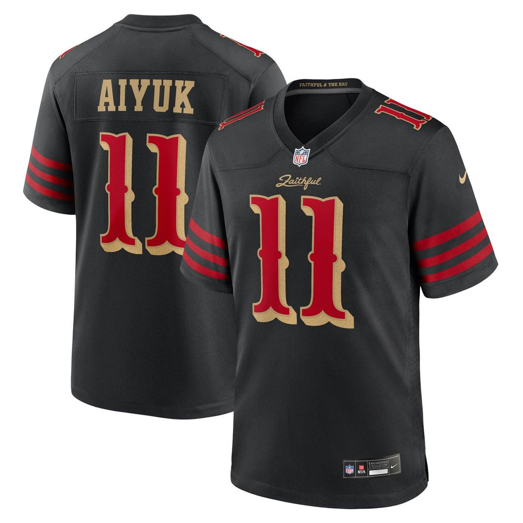 Brandon Aiyuk San Francisco 49ers Nike 2025 Rivalries Collection Game Jersey - Black Official NFL Team Apparel Football Fan Gear