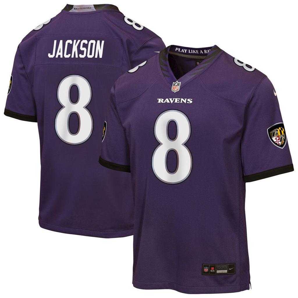 Lamar Jackson Baltimore Ravens Nike Youth Team Game Jersey - Purple Official NFL Team Apparel Football Fan Gear