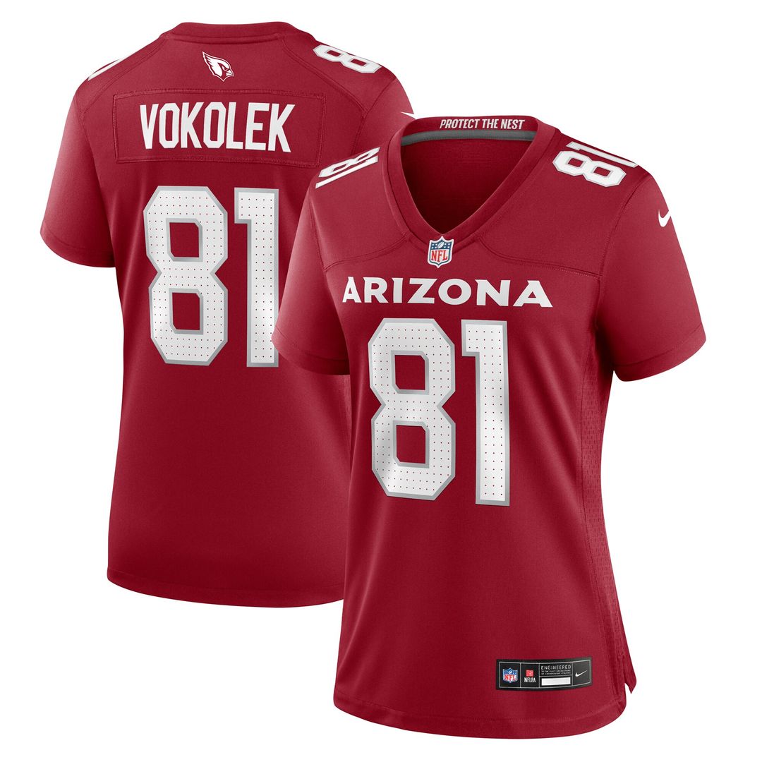 Travis Vokolek Arizona Cardinals Nike Women's Game Jersey - Cardinal Official NFL Team Apparel Football Fan Gear