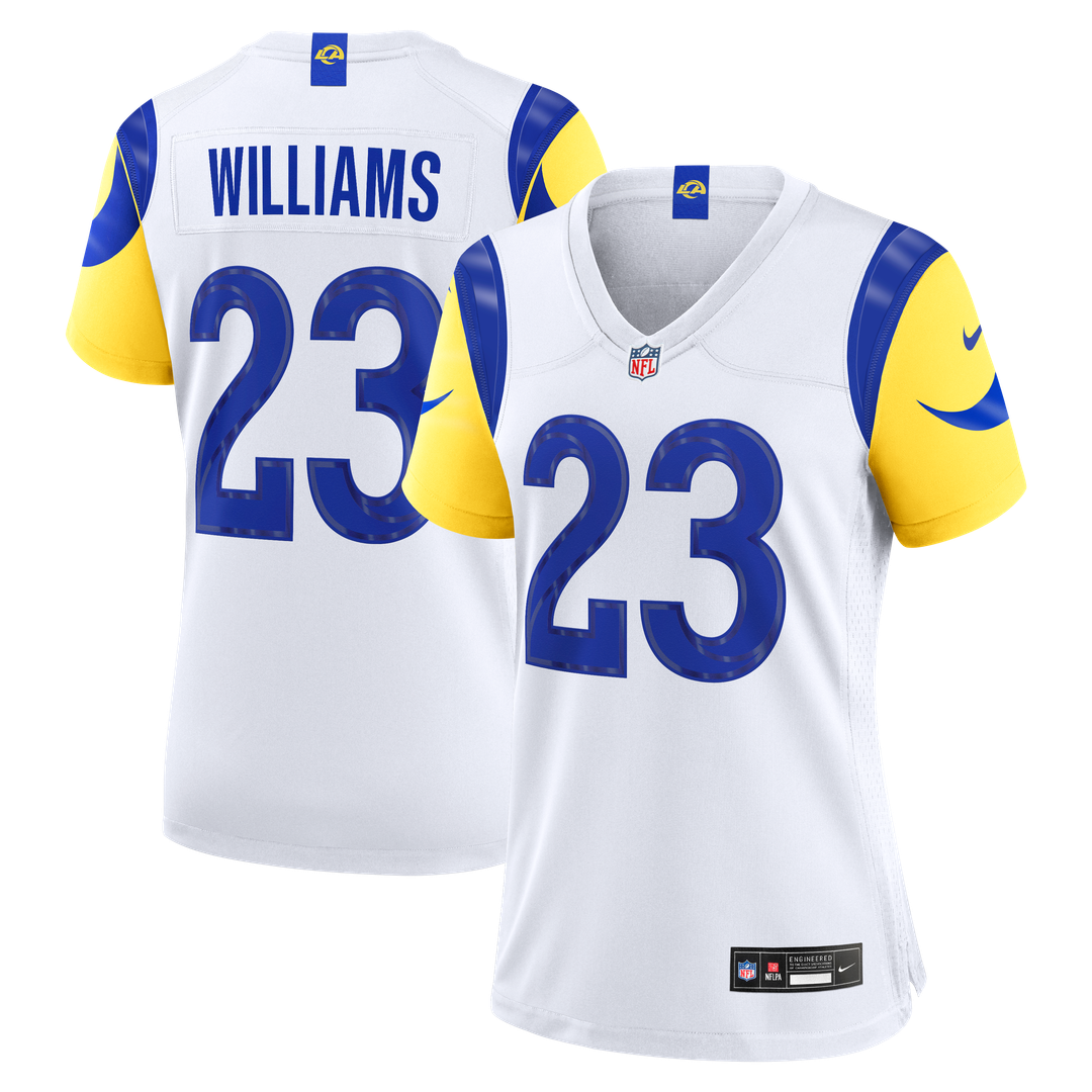 Kyren Williams Los Angeles Rams Nike Women's Game Jersey - White Official NFL Team Apparel Football Fan Gear