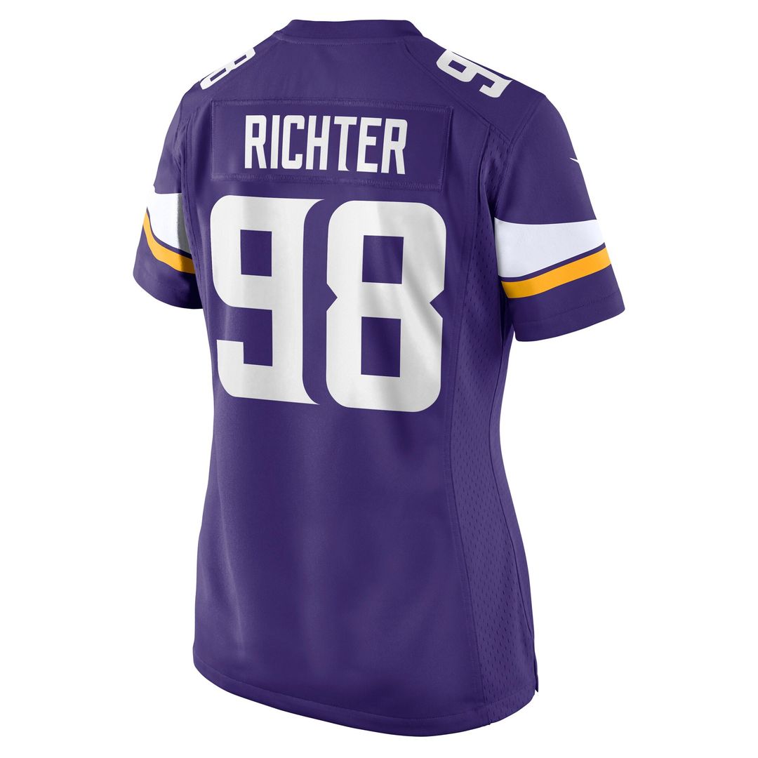 Bo Richter Minnesota Vikings Nike Women's Team Game Jersey - Purple Official NFL Team Apparel Football Fan Gear