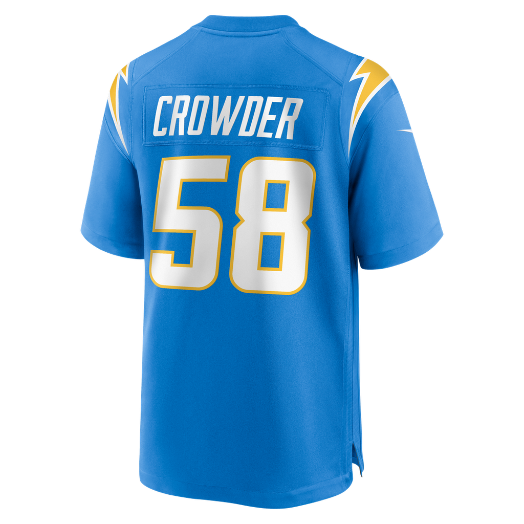Tae Crowder Los Angeles Chargers Nike Team Game Jersey - Powder Blue Official NFL Team Apparel Football Fan Gear