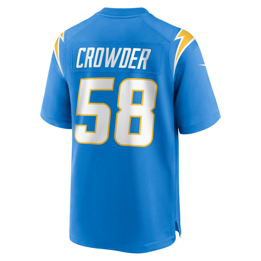 Tae Crowder Los Angeles Chargers Nike Team Game Jersey - Powder Blue Official NFL Team Apparel Football Fan Gear