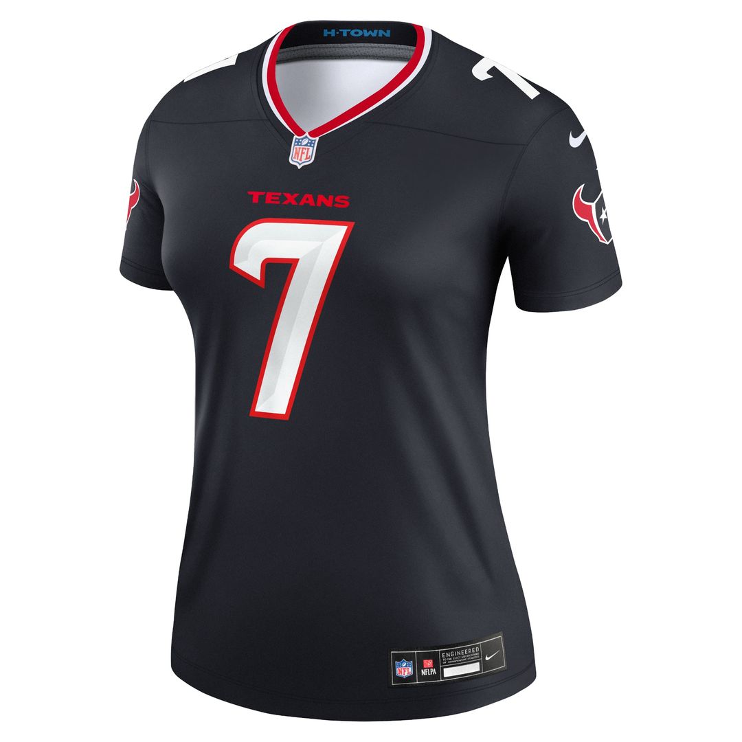 C.J. Stroud Houston Texans Nike Women's Legend Player Performance Top - Navy NFL Fan Gear Popular Style