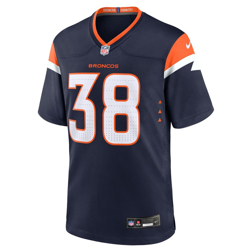 Jaleel McLaughlin Denver Broncos Nike Team Game Jersey - Orange Official NFL Team Apparel Football Fan Gear