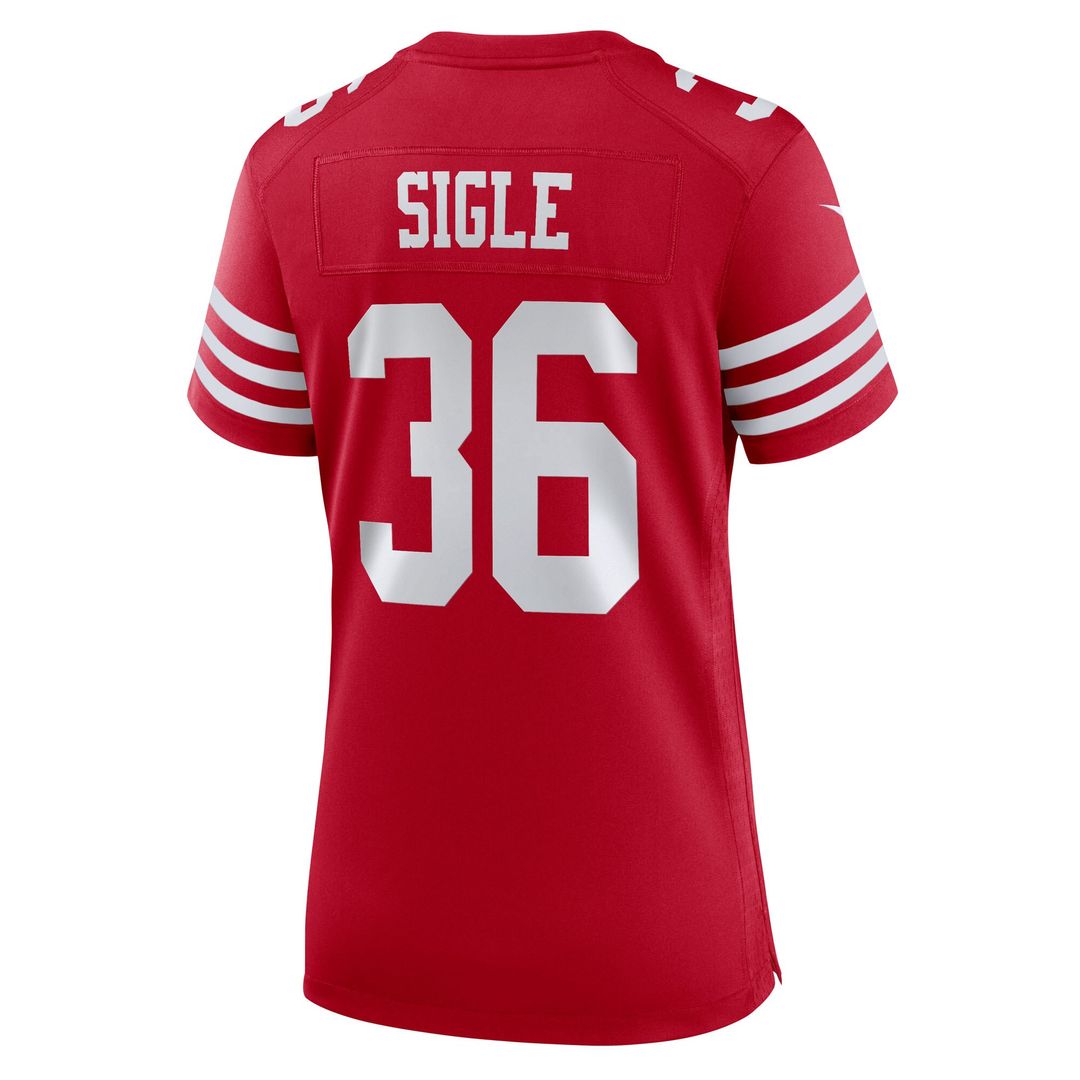 Marques Sigle San Francisco 49ers Nike Women's Team Game Jersey - Scarlet Official NFL Team Apparel Football Fan Gear
