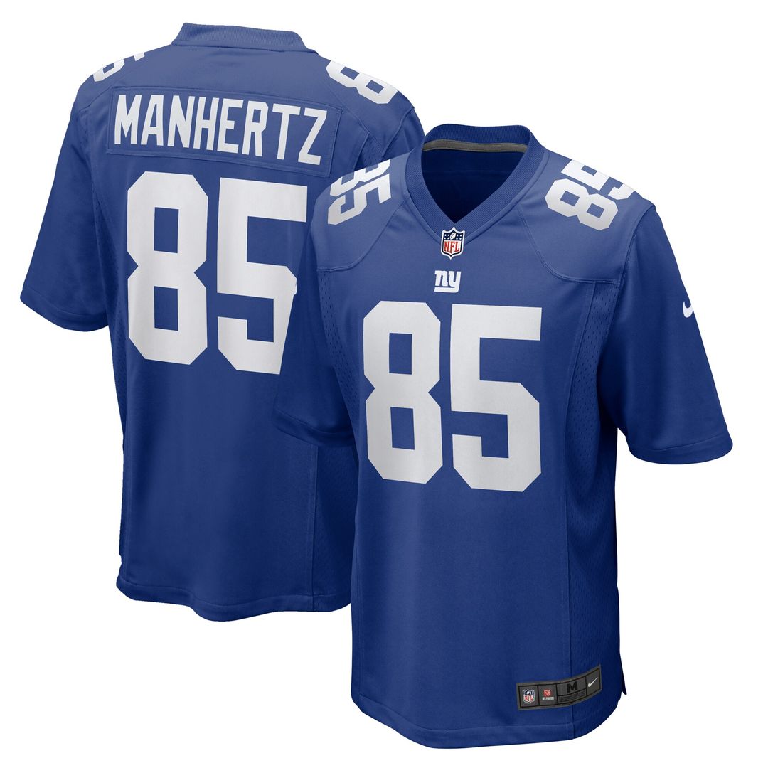 Chris Manhertz New York Giants Nike Team Game Jersey - Royal Official NFL Team Apparel Football Fan Gear