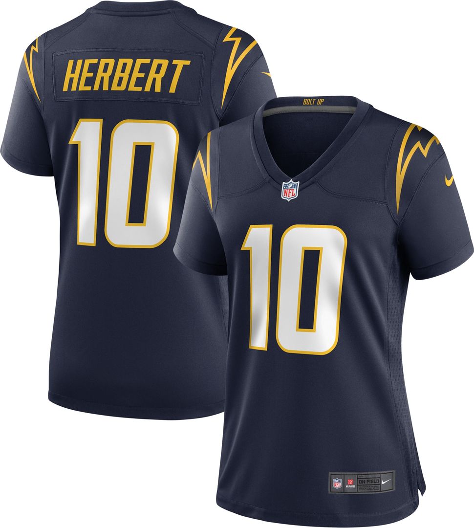 Justin Herbert Los Angeles Chargers Nike Women's Alternate Game Jersey - Navy Official NFL Team Apparel Football Fan Gear