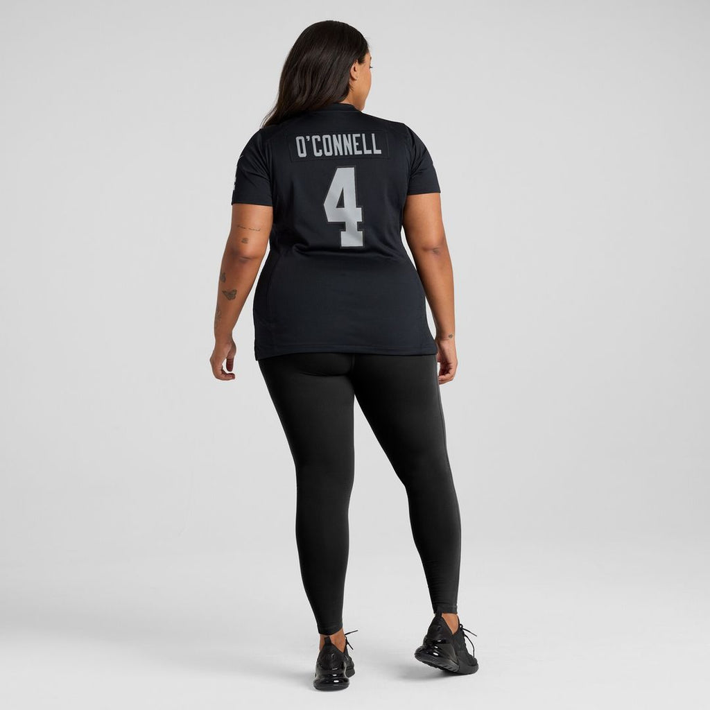 Aidan O'Connell Las Vegas Raiders Nike Women's Game Jersey - Black Official NFL Team Apparel Football Fan Gear