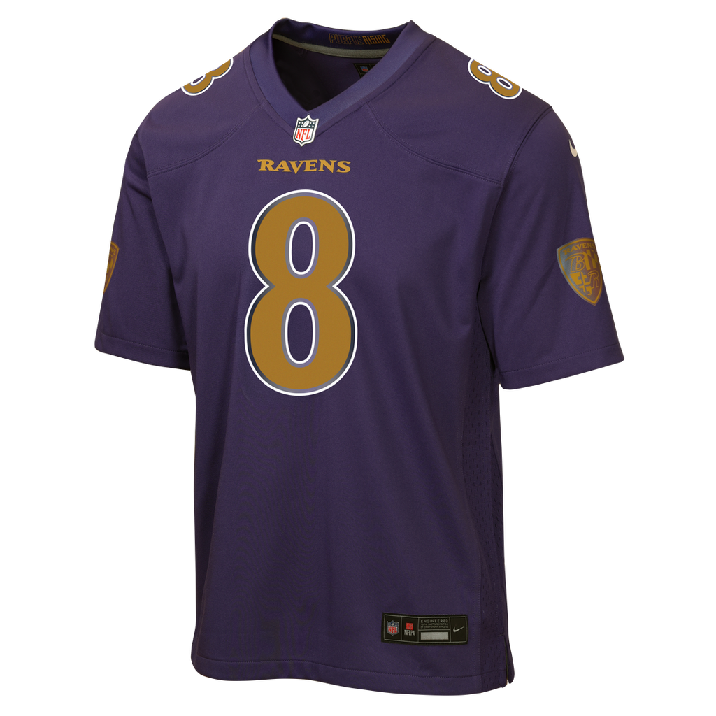 Lamar Jackson Baltimore Ravens Nike Youth Alternate 2 Game Jersey - Purple Official NFL Team Apparel Football Fan Gear
