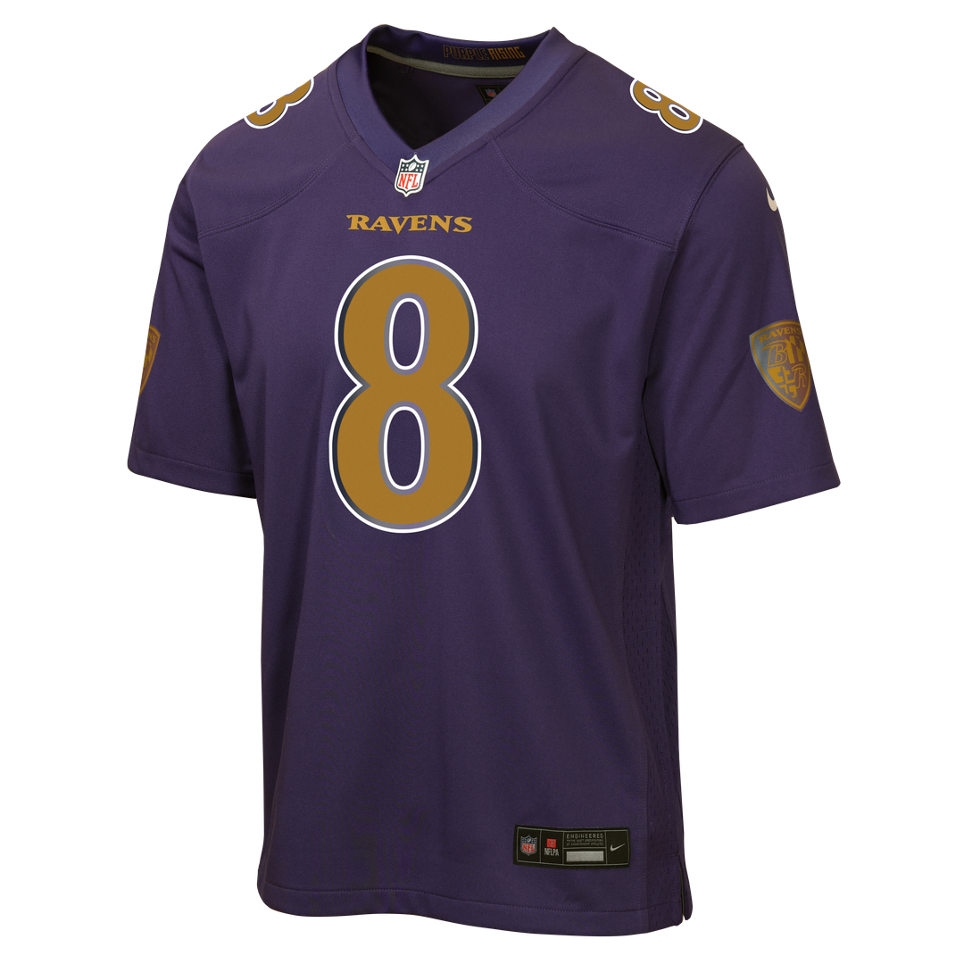 Lamar Jackson Baltimore Ravens Nike Youth Alternate 2 Game Jersey - Purple Official NFL Team Apparel Football Fan Gear