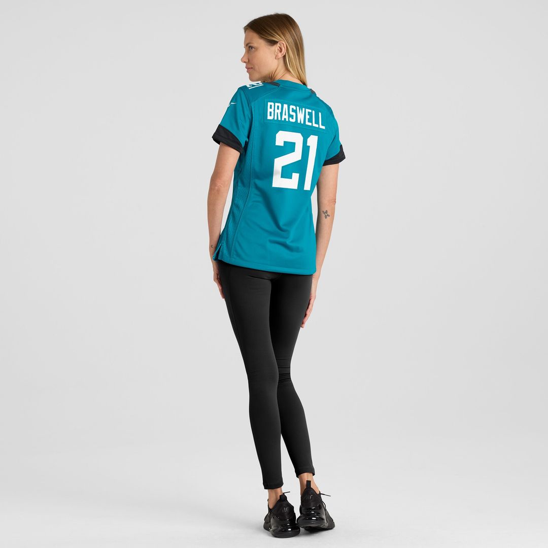 Christian Braswell Jacksonville Jaguars Nike Women's Team Game Jersey - Teal Official NFL Team Apparel Football Fan Gear